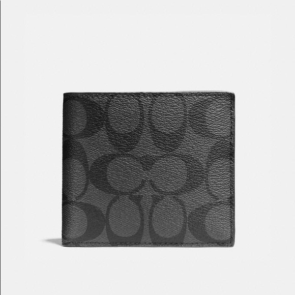 Coach Other - Coach Double Billfold Wallet in signature canvas
